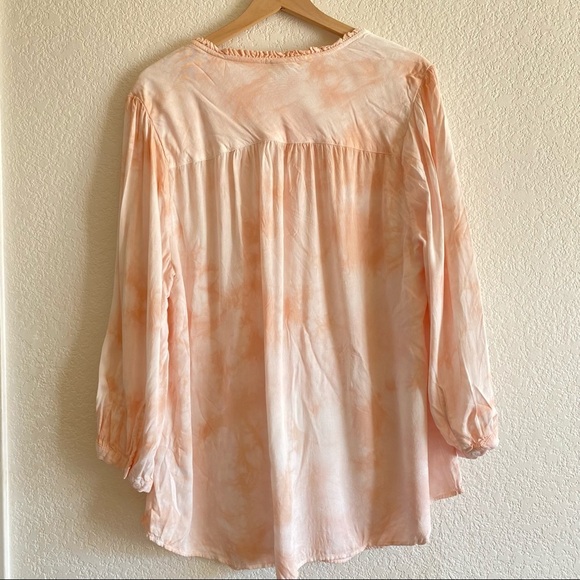 Torrid Baby Pink Tie-dye Pleasant Long Sleeves - Picture 5 of 5